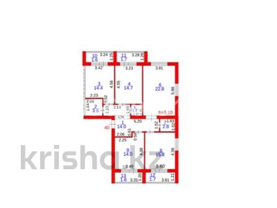 4-комнатная квартира · 110 м² · 3/5 этаж, мкр Юго-Восток, Муканова 19/2 — Муканова за 45 млн 〒 в Караганде, Казыбек би р-н