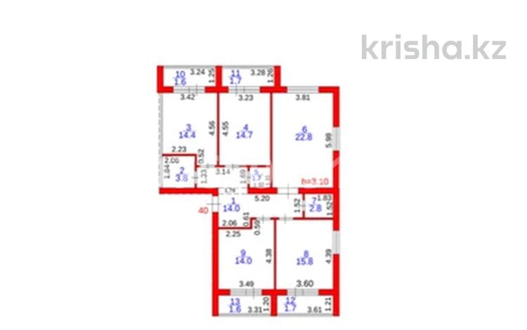 4-комнатная квартира · 110 м² · 3/5 этаж, мкр Юго-Восток, Муканова 19/2 — Муканова за 41 млн ₸ в Караганде, Казыбек би р-н — фото 2