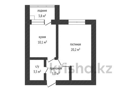 1-комнатная квартира, 40.7 м², 2/5 этаж, мкр. Алтын орда за ~ 7.3 млн 〒 в Актобе, мкр. Алтын орда