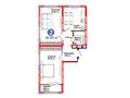 2-комнатная квартира · 61.35 м², Е 103 5 за ~ 29.1 млн 〒 в Астане, Нура р-н — фото 2