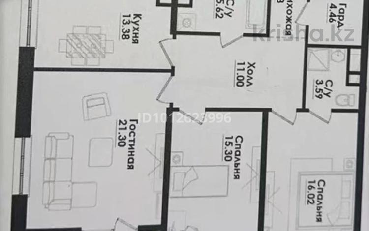 3-бөлмелі пәтер · 96 м² · 9/9 қабат, мкр Таугуль-1, Жандосова 180/1 — Cулейменова, бағасы: 95 млн ₸ в Алматы, Ауэзовский р-н — фото 2