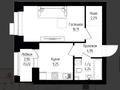 1-бөлмелі пәтер · 38.3 м² · 3/9 қабат, рядом с главным проспектом Туран 13/1, бағасы: 25.5 млн ₸ в Астане, Нура р-н
