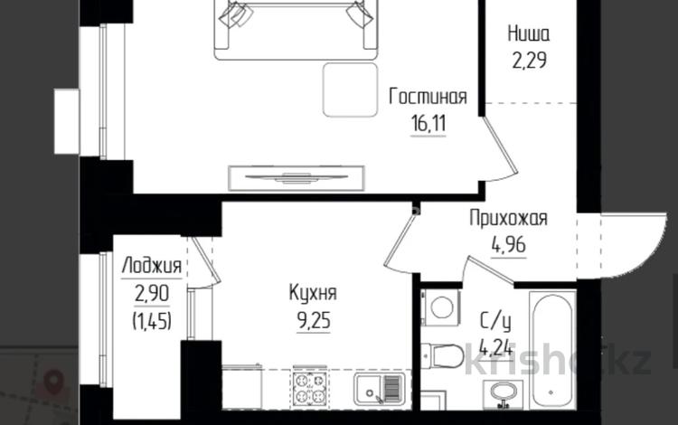1-бөлмелі пәтер · 38.3 м² · 3/9 қабат, рядом с главным проспектом Туран 13/1, бағасы: 25.5 млн ₸ в Астане, Нура р-н — фото 4