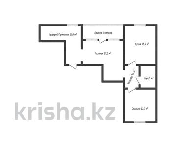 2-бөлмелі пәтер · 77 м² · 5/9 қабат, Зелёная 25/1блокБ, бағасы: 36 млн ₸ в Костанае