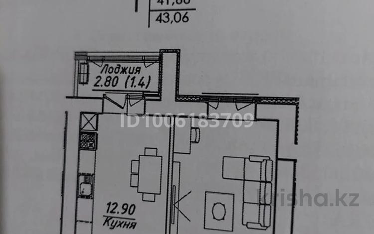1-бөлмелі пәтер · 43 м² · 10/12 қабат, Жумекен Нажимеденов 38, бағасы: 20 млн ₸ в Астане, Сарайшык р-н — фото 2