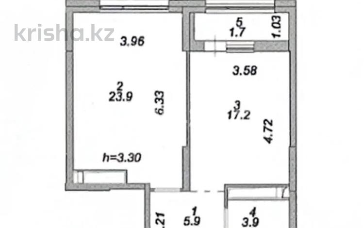 2-комнатная квартира, 52.6 м², 18/18 этаж, Достык 8/4 за ~ 34.2 млн 〒 в Астане, Есильский р-н — фото 9