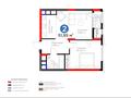 2-комнатная квартира · 52 м² · 21/27 этаж, Туран 41 — Сыганак, Хан шатыр за 42.5 млн ₸ в Астане, Нура р-н — фото 2