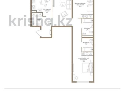3-комнатная квартира · 88.7 м² · 3/9 этаж, мкр Ботакоз 5 — КОМИССИЮ С ПОКУПАТЕЛЯ НЕ БЕРЕМ⭐️ за ~ 46.2 млн ₸ в Алматы, Алатауский р-н