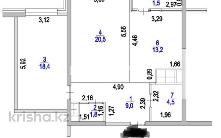 2-комнатная квартира · 69 м² · 12/16 этаж, Каныша Сатпаева 90/55Б — ADK за 58.5 млн ₸ в Алматы, Бостандыкский р-н — фото 2