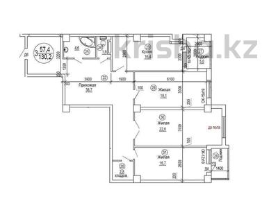 4-комнатная квартира · 143.9 м² · 8/9 этаж, 17-й мкр, ​17-й микрорайон 72/2 за ~ 36.2 млн 〒 в Актау