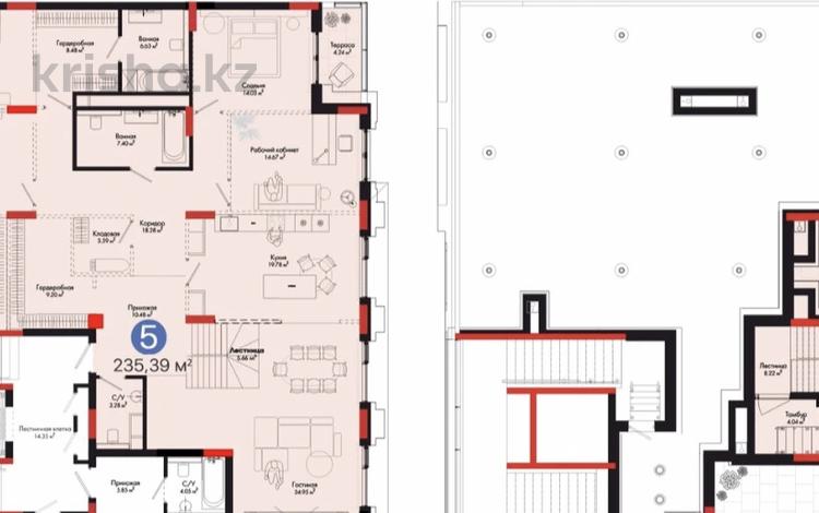 5-бөлмелі пәтер · 246 м² · 8 қабат, Тасшокы, 4​ 6, бағасы: 369 млн ₸ в Астане — фото 5