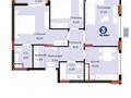 3-бөлмелі пәтер · 76 м² · 6/9 қабат, Кенесары 54 — БЦ Алматы, Золотой квадрат, бағасы: 49 млн ₸ в Астане, р-н Байконур