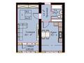 1-бөлмелі пәтер · 44.25 м² · 2/4 қабат, мкр Сарыкамыс, Жарык 14, бағасы: 13.5 млн ₸ в Атырау — фото 2