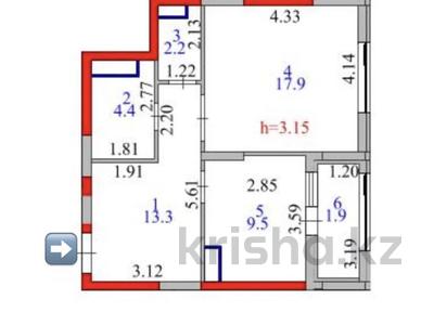 2-комнатная квартира · 49.2 м² · 7/14 этаж, Кошкарбаева 1/6 — Момышулы за 41 млн ₸ в Астане, Алматы р-н