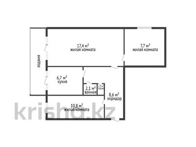 3-комнатная квартира, 64 м², 2/5 этаж, мкр Восток за 23 млн 〒 в Шымкенте, Енбекшинский р-н