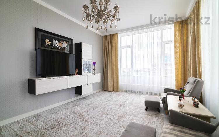 2-комнатная квартира · 84 м² · 11/18 этаж, Кайым Мухамедханов 1/2 за 95 млн ₸ в Астане, Нура р-н — фото 2