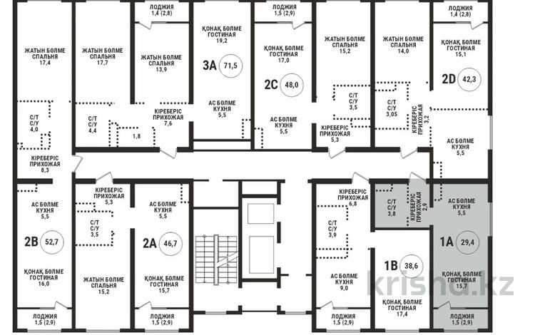 1-комнатная квартира · 30 м² · 2/12 этаж, Райымбека 210/27 за 25 млн ₸ в Алматы, Алмалинский р-н — фото 2