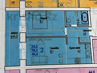 2-комнатная квартира, 42.4 м², 5/5 этаж, Габдуллина 29 за ~ 10.2 млн 〒 в Кокшетау