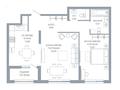 2-комнатная квартира · 69.92 м², по ул. Ханов Керея и Жанибека за ~ 55 млн ₸ в Астане — фото 3
