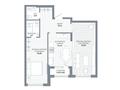 2-бөлмелі пәтер · 77.14 м², ул. Е-810, 2/21, бағасы: ~ 69 млн ₸ в Астане, Есильский р-н — фото 3