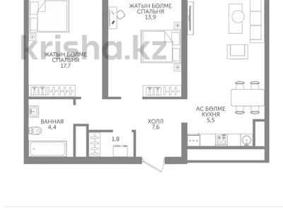 3-комнатная квартира · 72 м² · 11/12 этаж, Райымбека — БЕЗ КОМИССИИ!!! за ~ 48.3 млн ₸ в Алматы, Алмалинский р-н
