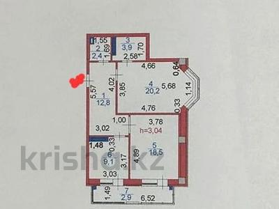 2-бөлмелі пәтер · 70 м² · 7/9 қабат, Максута Нарикбаева 12, бағасы: 31.5 млн 〒 в Астане