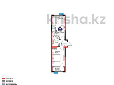 2-комнатная квартира · 45 м² · 3 этаж, Туркия за 25.5 млн ₸ в Шымкенте, Абайский р-н