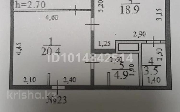 2-бөлмелі пәтер · 65 м² · 1/7 қабат, Микрорайон Алтын Ауыл, бағасы: 26 млн ₸ в Каскелене — фото 2