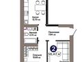 2-бөлмелі пәтер · 58.47 м² · 2/9 қабат, Е 909 29 — Улы Дала Айтматова, бағасы: 38.5 млн ₸ в Астане, Нура р-н — фото 8
