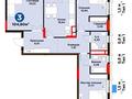 3-комнатная квартира · 104.8 м² · 8/12 этаж, Бухар жырау 33/2 — ЛУЧШАЯ ЦЕНА за ~ 84.8 млн ₸ в Астане, Есильский р-н — фото 2