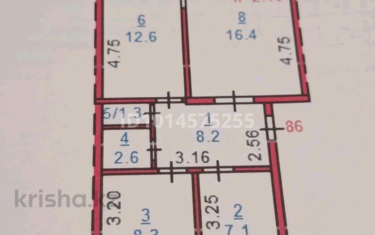 3-бөлмелі пәтер · 57 м² · 3/5 қабат, Амангельды72.86 72, бағасы: 24.7 млн ₸ в Костанае — фото 2