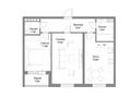 2-комнатная квартира · 62.9 м² · 9/9 этаж, Капчагайской трассы квартал 1, дом 5 за 31.7 млн ₸ в Алматинской обл. — фото 14