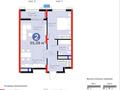 2-бөлмелі пәтер · 55.39 м² · 12/20 қабат, Кайым Мухамедханов 6/1, бағасы: 56 млн ₸ в Астане, Нура р-н