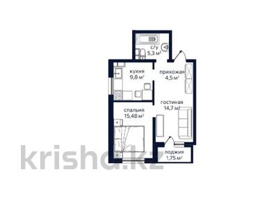 2-комнатная квартира · 51.9 м² · 2 этаж, Алатауская трасса 1 — Напротив нового апорта 800 метров за ~ 25 млн 〒 в 