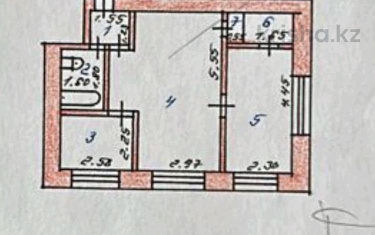 2-комнатная квартира, 41 м², 1/4 этаж, Акбугы 3