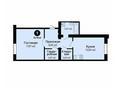 1-комнатная квартира · 52.78 м², ул. Шарбакты, 36 за ~ 23.2 млн ₸ в Астане, Сарайшык р-н — фото 3