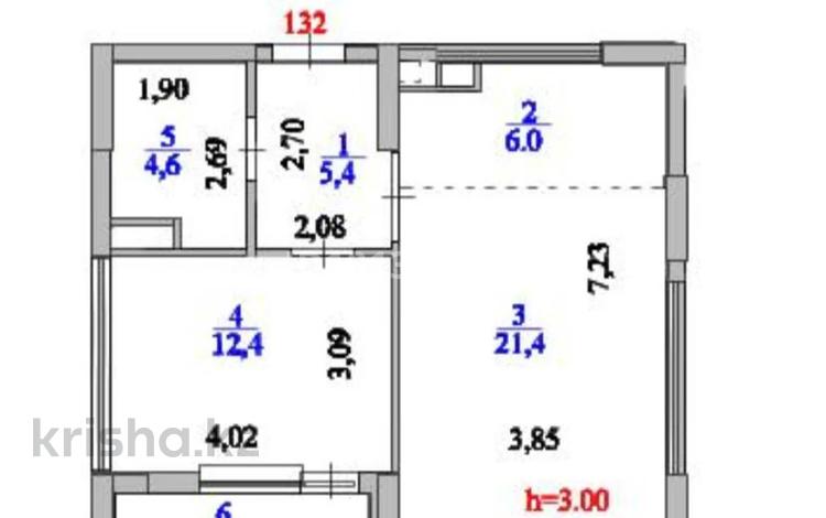 2-бөлмелі пәтер · 51.7 м² · 16/21 қабат, Бухар жырау 20, бағасы: 49 млн ₸ в Астане, Нура р-н — фото 2