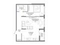 2-комнатная квартира · 57.44 м², Шамши Калдаяков 30/1 за ~ 34.2 млн ₸ в Астане, Сарайшык р-н — фото 3