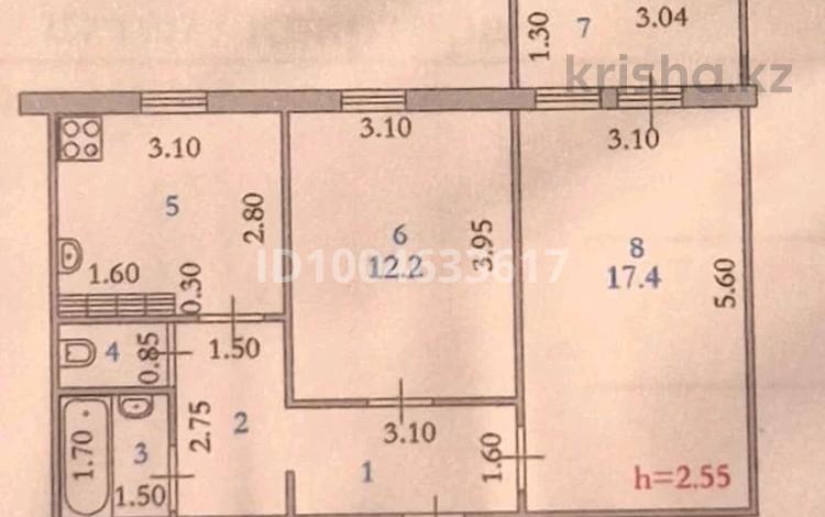 2-комнатная квартира · 60 м² · 4/5 этаж, Братьев Жубановых 202 — БСМП за 15 млн ₸ в Актобе — фото 33