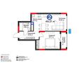 2-комнатная квартира · 50 м² · 13/17 этаж, Турар Рыскулов 18/7 — СРОЧНАЯ ПРОДАЖА! С РЕМОНТОМ! за 41.9 млн ₸ в Астане, Есильский р-н
