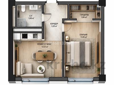 1-бөлмелі пәтер · 39.8 м² · 4/9 қабат, Есемберлина 94, бағасы: 20.5 млн ₸ в Усть-Каменогорске