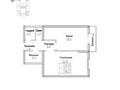 1-бөлмелі пәтер · 58.2 м² · 2/4 қабат, Мкр. Таусамалы 49/1, бағасы: ~ 54.5 млн ₸ в Алматы, Наурызбайский р-н — фото 3