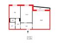 2-комнатная квартира · 53.4 м² · 4/5 этаж, мкр Юго-Восток, Рыскулова за 24 млн ₸ в Караганде, Казыбек би р-н — фото 6