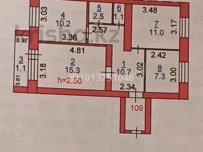 3-бөлмелі пәтер · 59 м² · 5/6 қабат, баумана 12 — тубдиспансер, бағасы: 34 млн ₸ в Костанае
