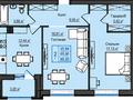 2-бөлмелі пәтер · 67 м² · 6/10 қабат, Микрорайон Береке 77, бағасы: 28 млн ₸ в Костанае