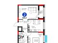 2-комнатная квартира, 65 м², 4/14 этаж, Кайыма Мухамедханова за 40.5 млн 〒 в Астане — фото 2
