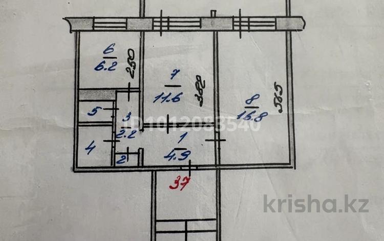 2-бөлмелі пәтер · 48 м² · 3/5 қабат, Кобланды батыра 30/1, бағасы: 22 млн ₸ в Костанае — фото 14