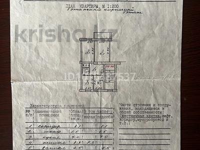3-бөлмелі пәтер · 56.7 м² · 5/5 қабат, Гашека 12, бағасы: 25.8 млн ₸ в Костанае