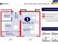 1-бөлмелі пәтер · 34.53 м² · 6/12 қабат, Улы Дала — Ш.Айтматова, бағасы: 22.8 млн ₸ в Астане, Нура р-н