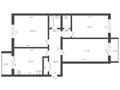 3-бөлмелі пәтер · 85.5 м² · 2/5 қабат, Гастелло 52 — мкр. Береке, бағасы: 35.7 млн ₸ в Петропавловске — фото 10